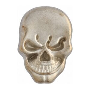 Antique Silver Skull snap