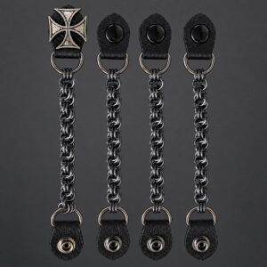 Iron Cross Vest Extenders (1 Decorative Snap), full set of 4