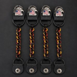 U.S. Military Vets Vest Extenders (4 Decorative Snaps), full set of 4